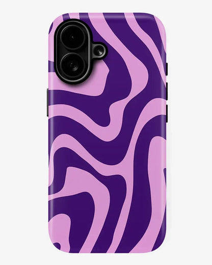 Lavender Waves Glossy Armour Shell Phone Cover