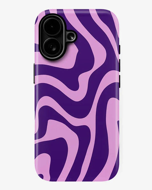 Lavender Waves Glossy Armour Shell Phone Cover