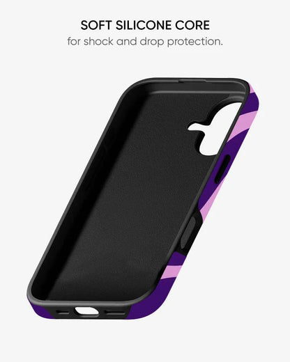 Lavender Waves Glossy Armour Shell Phone Cover