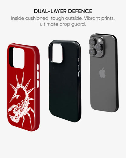 Scarlet Sting Glossy Armour Shell Phone Cover