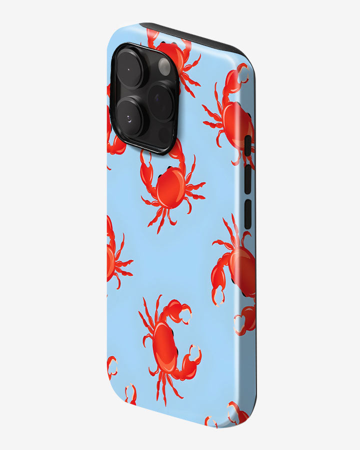 Cherry Crab Glossy Armour Shell Phone Cover
