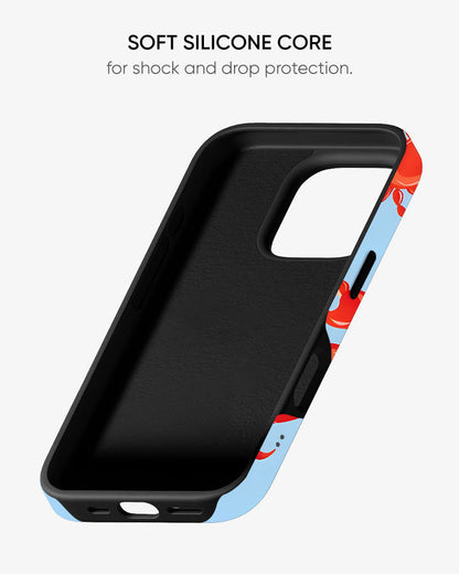 Cherry Crab Glossy Armour Shell Phone Cover