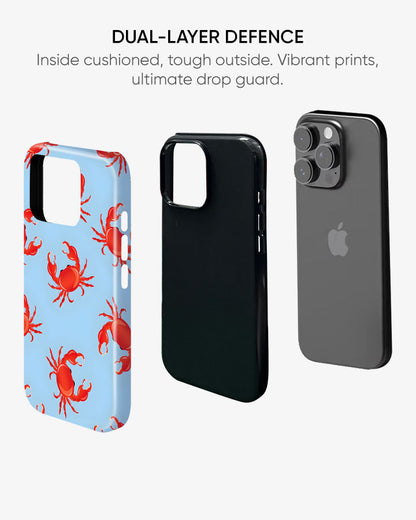 Cherry Crab Glossy Armour Shell Phone Cover