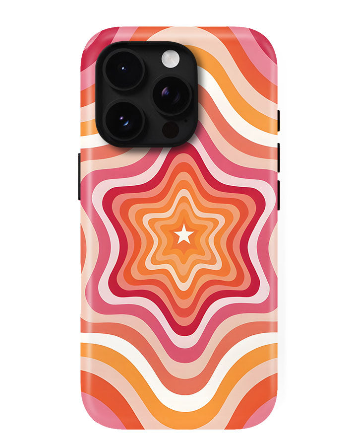 Sunset Swirl Glossy Armour Shell Phone Cover