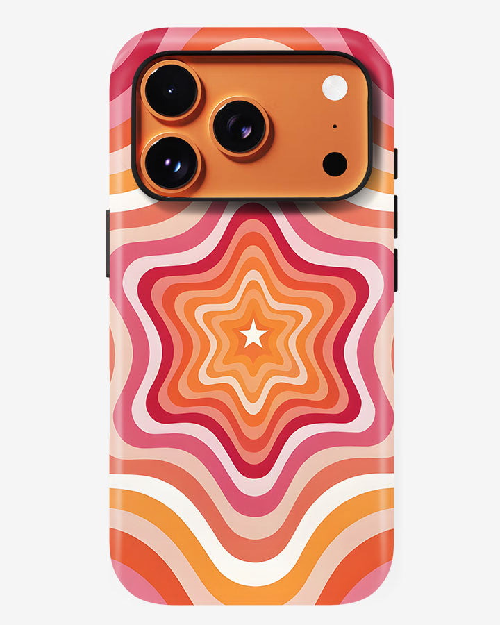 Sunset Swirl Glossy Armour Shell Phone Cover