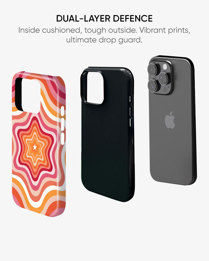 Sunset Swirl Glossy Armour Shell Phone Cover