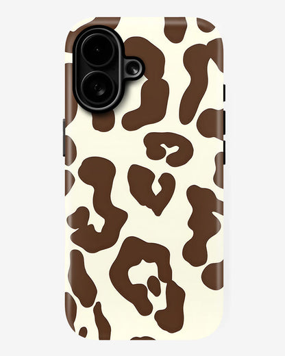 Mocha Spots Latte Glossy Armour Shell Phone Cover