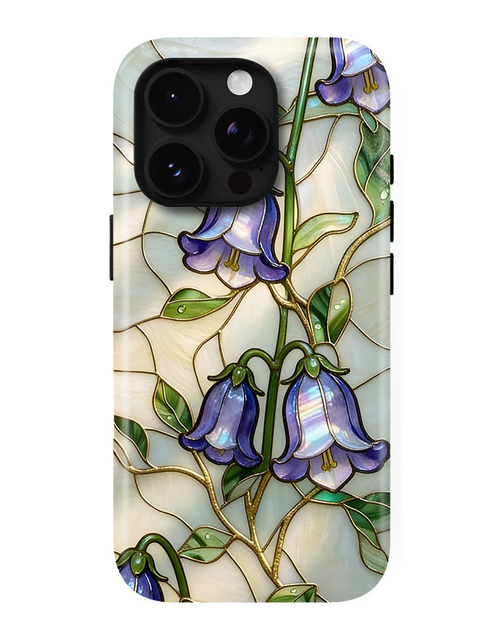 Lavender Wisteria Mosaic Glossy Armour Shell Phone Cover