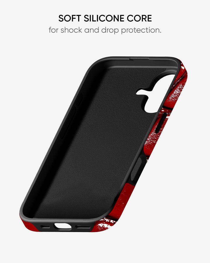 Ruby Chrome Rouge Glossy Armour Shell Phone Cover