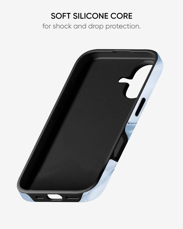 Arctic Veil Glacier Mist Glossy Armour Shell Phone Cover