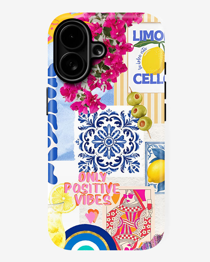 Mediterranean Azulejo Fiesta Glossy Armour Shell Phone Cover