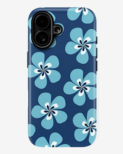 Blue Cerulean Garden Glossy Armour Shell Phone Cover