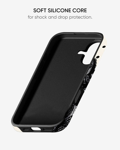 Polka Dainty Glossy Armour Shell Phone Cover