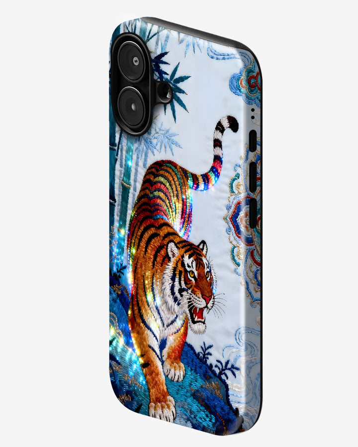 Celestial Tiger Glossy Armour Shell Phone Cover