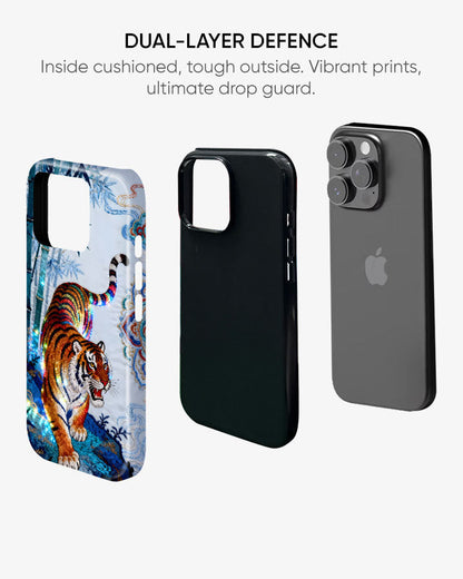 Celestial Tiger Glossy Armour Shell Phone Cover