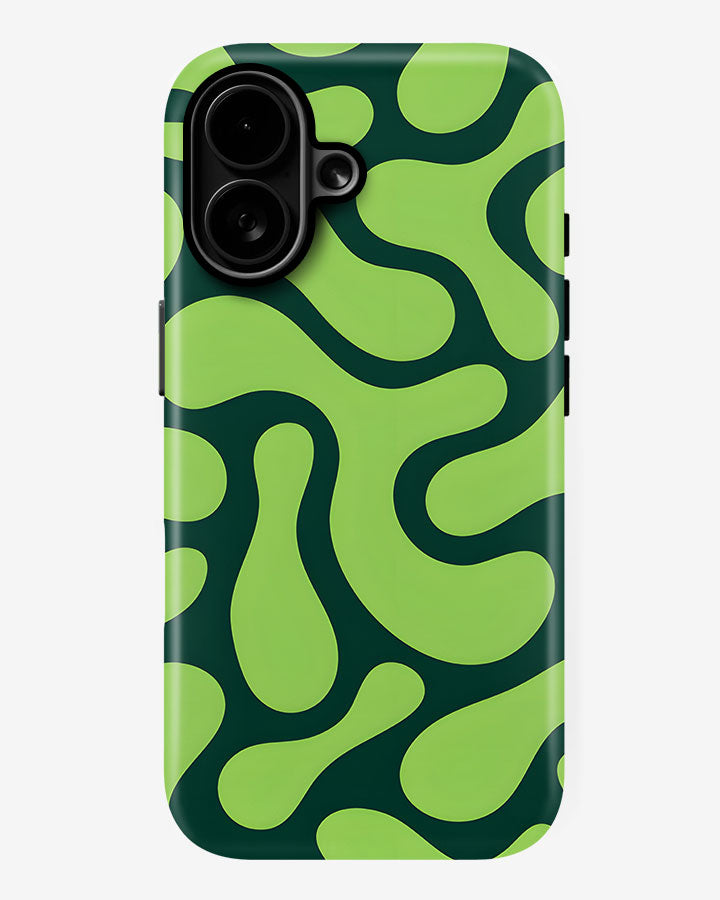 Kiwi Swirl Slime Glossy Armour Shell Phone Cover