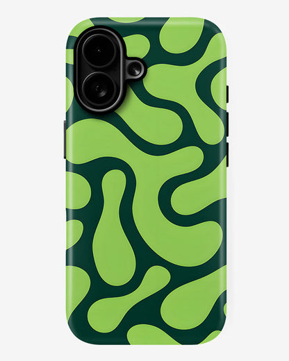 Kiwi Swirl Slime Glossy Armour Shell Phone Cover