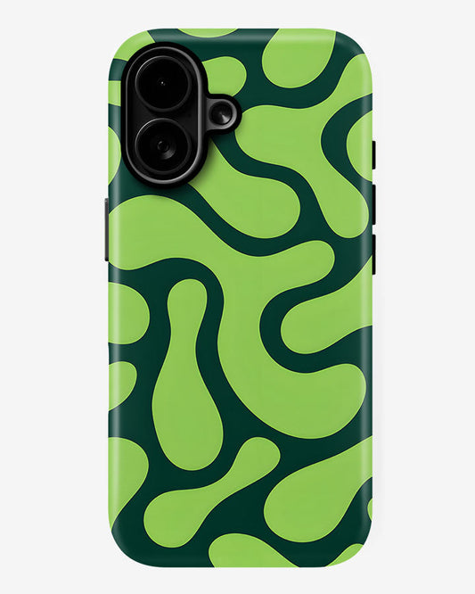 Kiwi Swirl Slime Glossy Armour Shell Phone Cover