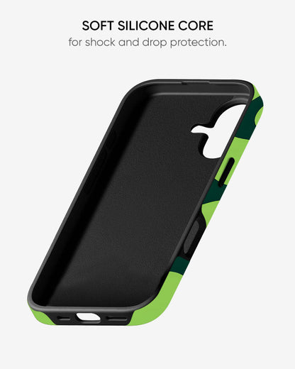 Kiwi Swirl Slime Glossy Armour Shell Phone Cover