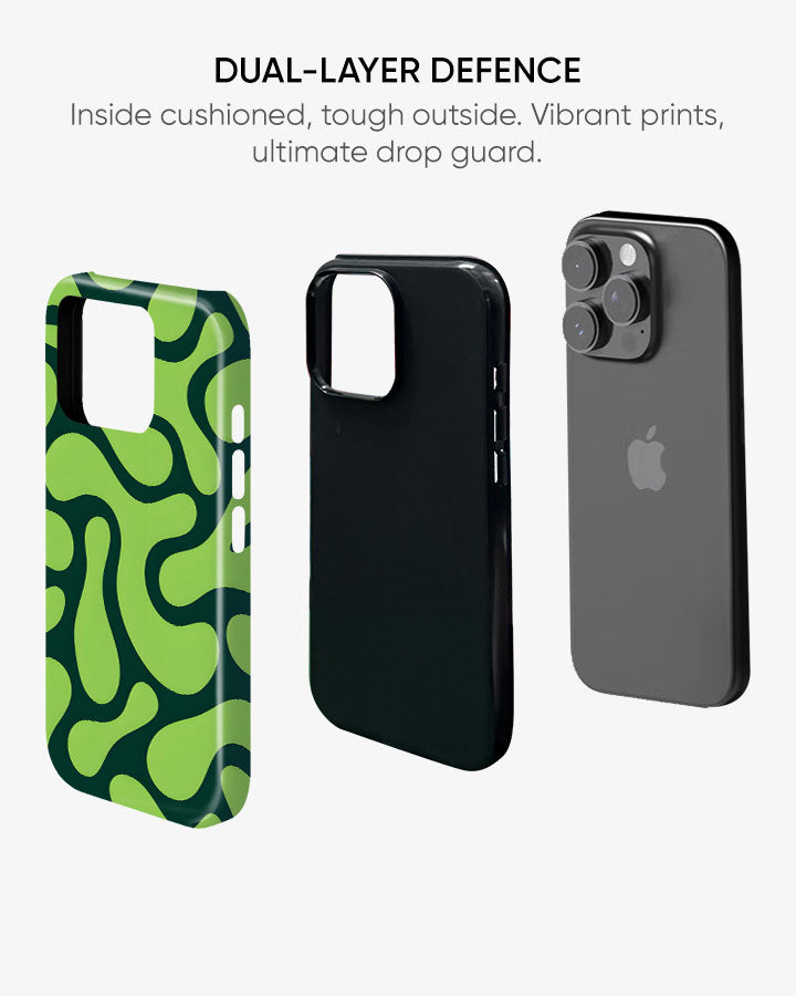 Kiwi Swirl Slime Glossy Armour Shell Phone Cover