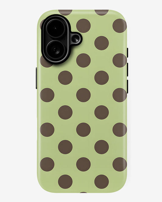 Pistachio Olive Matcha Glossy Armour Shell Phone Cover