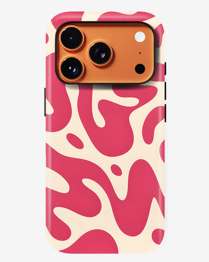 Raspberry Ripple Camo Glossy Armour Shell Phone Cover