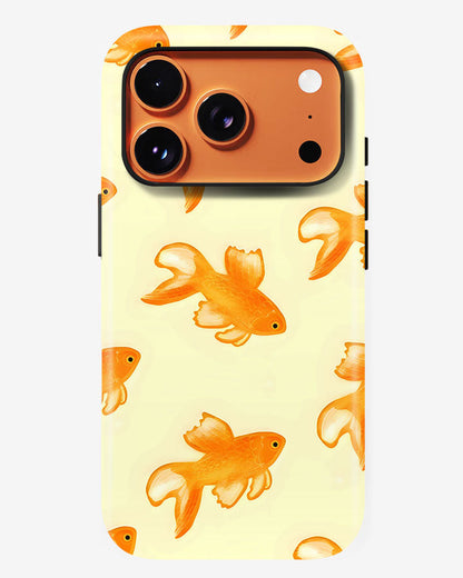Golden Koi Glossy Armour Shell Phone Cover