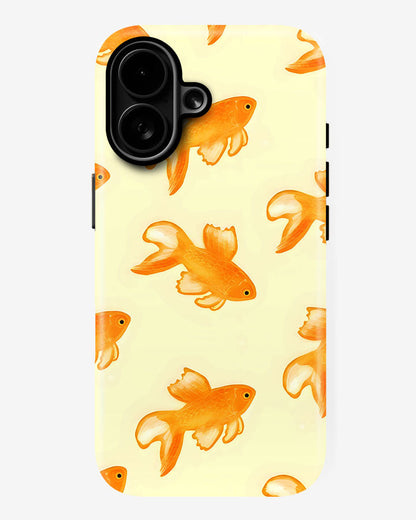 Golden Koi Glossy Armour Shell Phone Cover