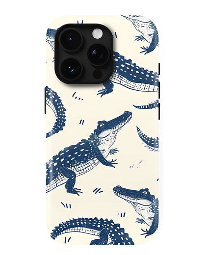 Coastal Crocodile Gators Glossy Armour Shell Phone Cover
