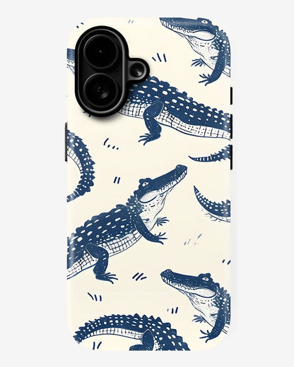 Coastal Crocodile Gators Glossy Armour Shell Phone Cover