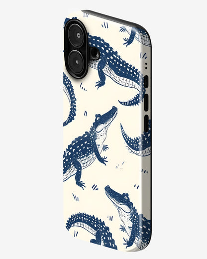 Coastal Crocodile Gators Glossy Armour Shell Phone Cover