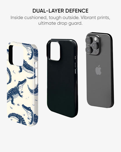Coastal Crocodile Gators Glossy Armour Shell Phone Cover
