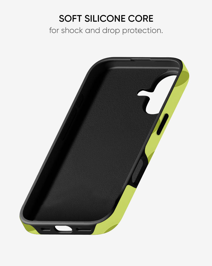 Lime Sprinkle Pop Glossy Armour Shell Phone Cover