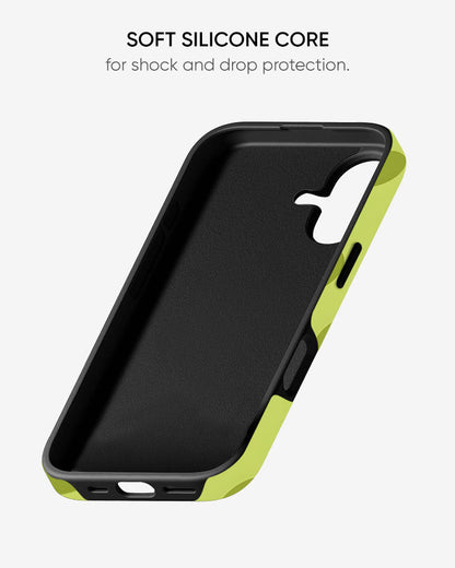 Lime Sprinkle Pop Glossy Armour Shell Phone Cover