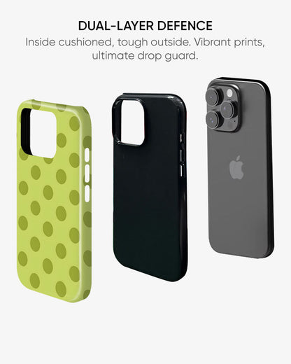 Lime Sprinkle Pop Glossy Armour Shell Phone Cover