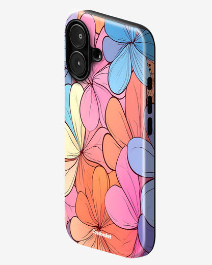 Floral Meadow Pastel Glossy Armour Shell Phone Cover