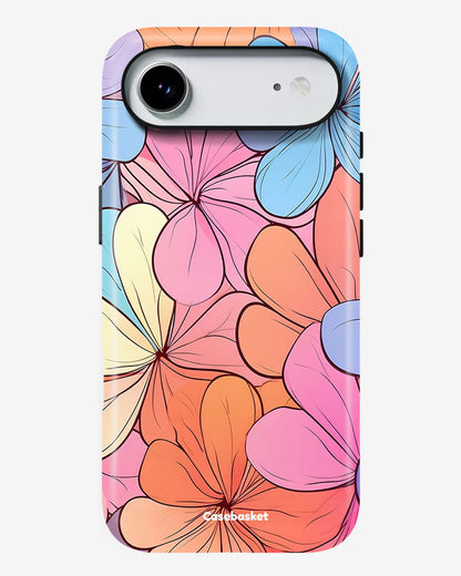 Floral Meadow Pastel Glossy Armour Shell Phone Cover