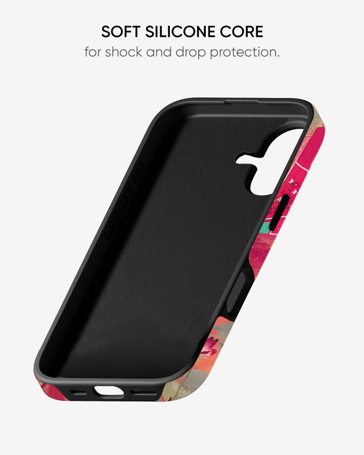 Pink Desi Palace Glossy Armour Shell Phone Cover