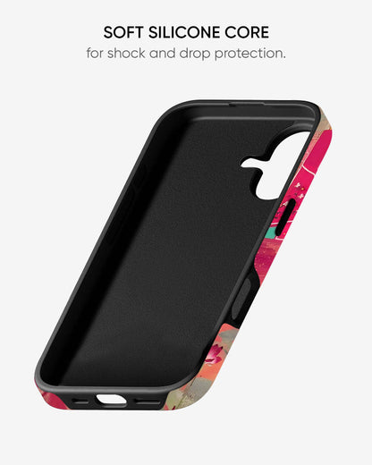 Pink Desi Palace Glossy Armour Shell Phone Cover