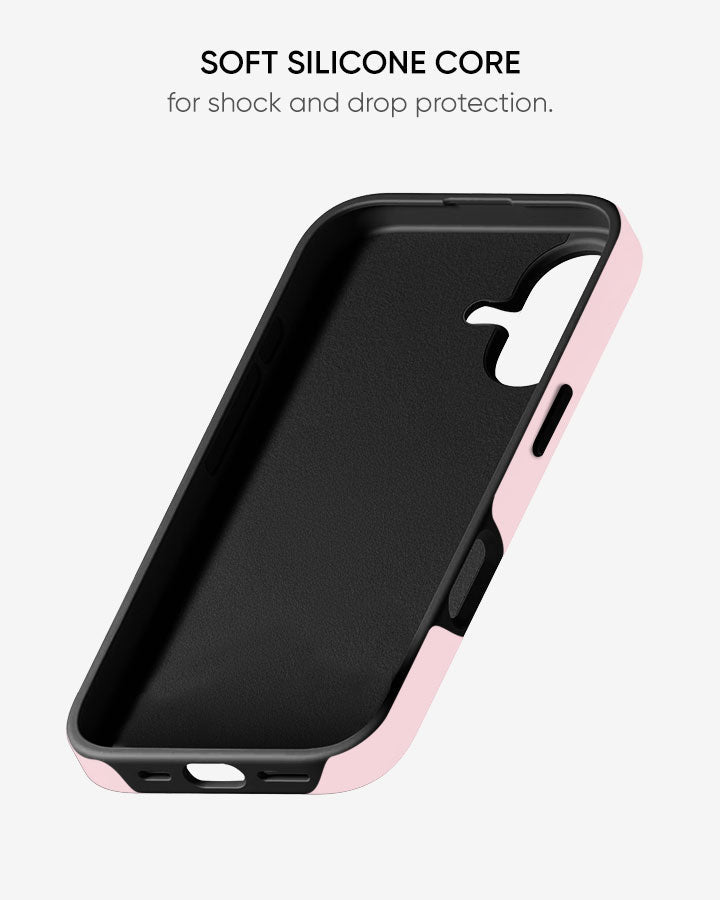 Adorable Bow Hearts Glossy Armour Shell Phone Cover