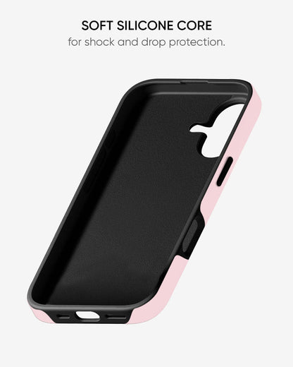 Adorable Bow Hearts Glossy Armour Shell Phone Cover