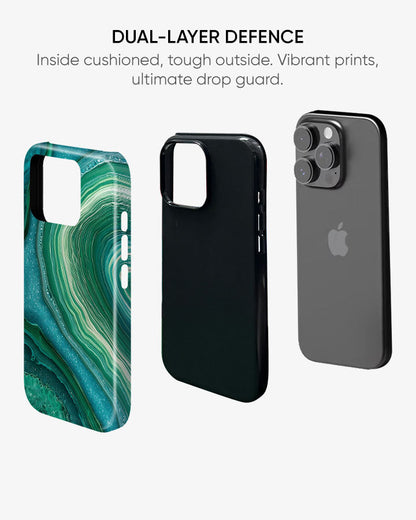 Jade Ripple Glossy Armour Shell Phone Cover