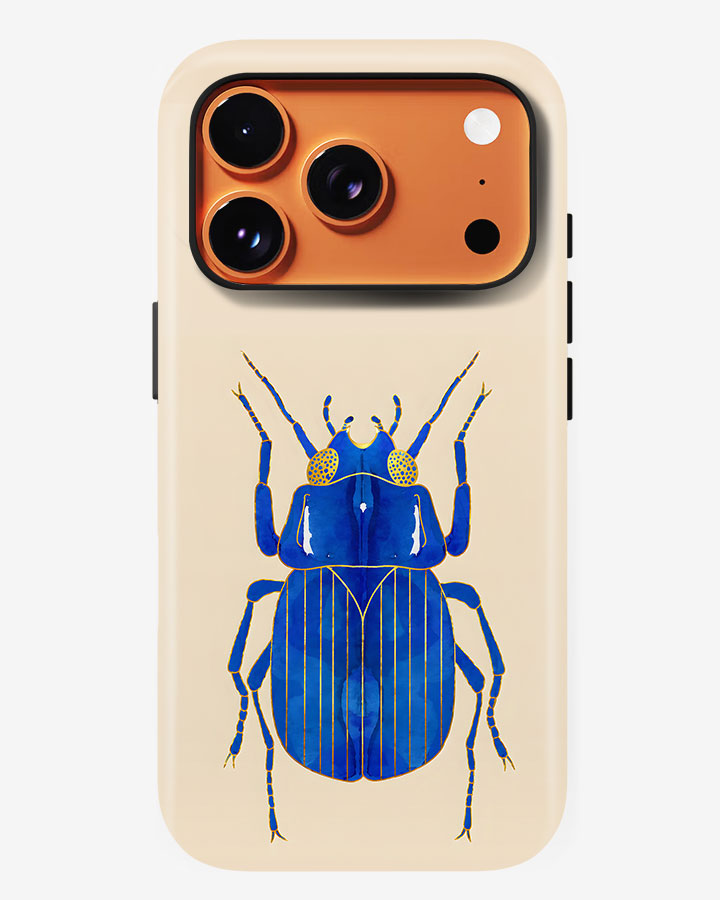 Cobalt Beetle Glossy Armour Shell Phone Cover