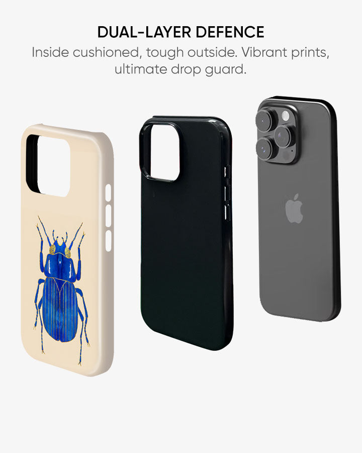 Cobalt Beetle Glossy Armour Shell Phone Cover