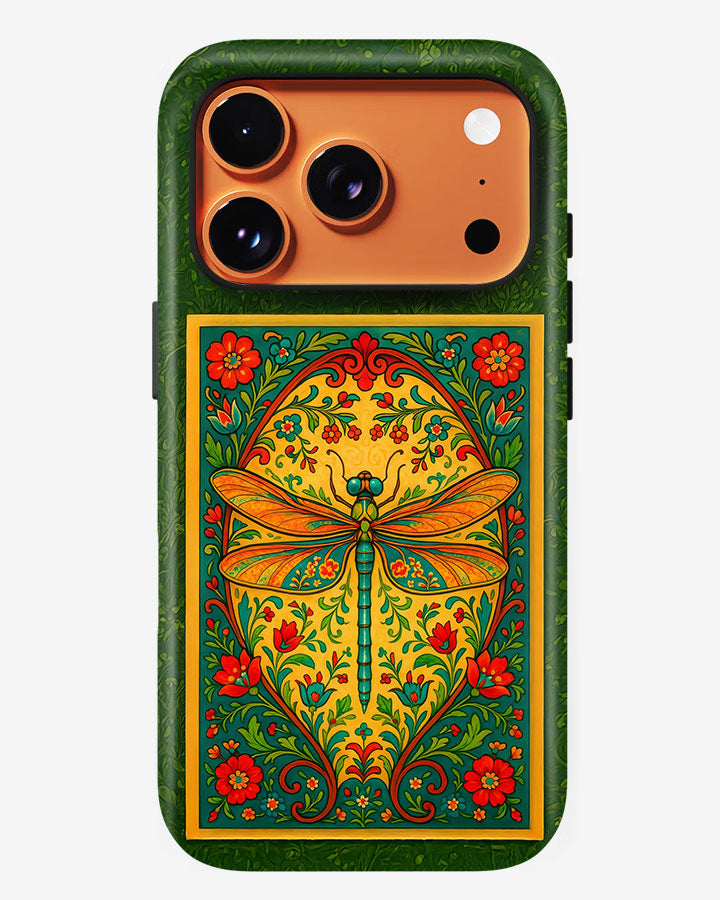 Wild Dragonfly Glossy Armour Shell Phone Cover