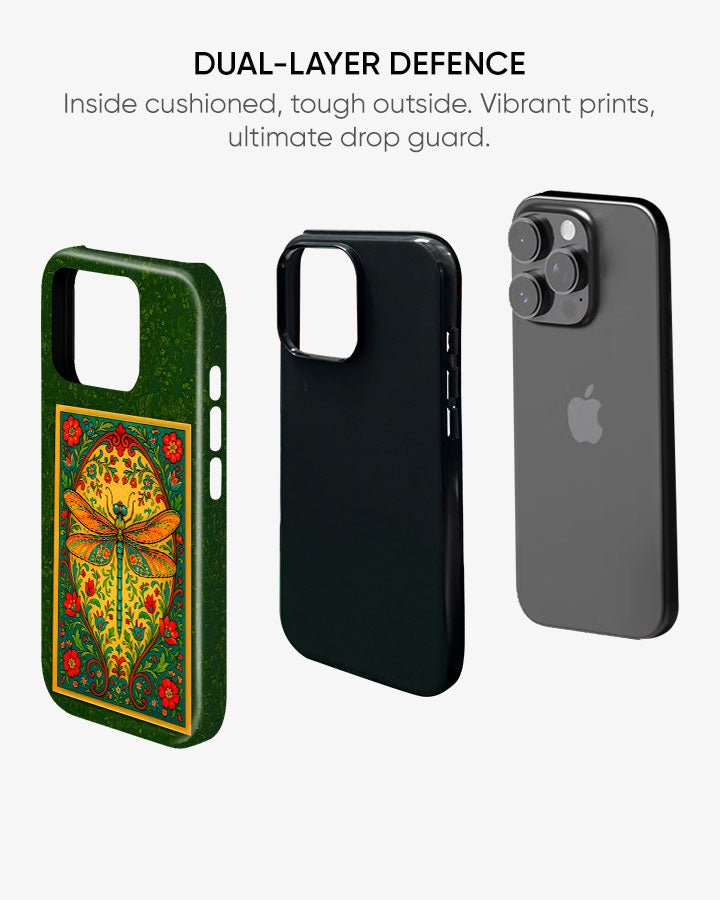 Wild Dragonfly Glossy Armour Shell Phone Cover