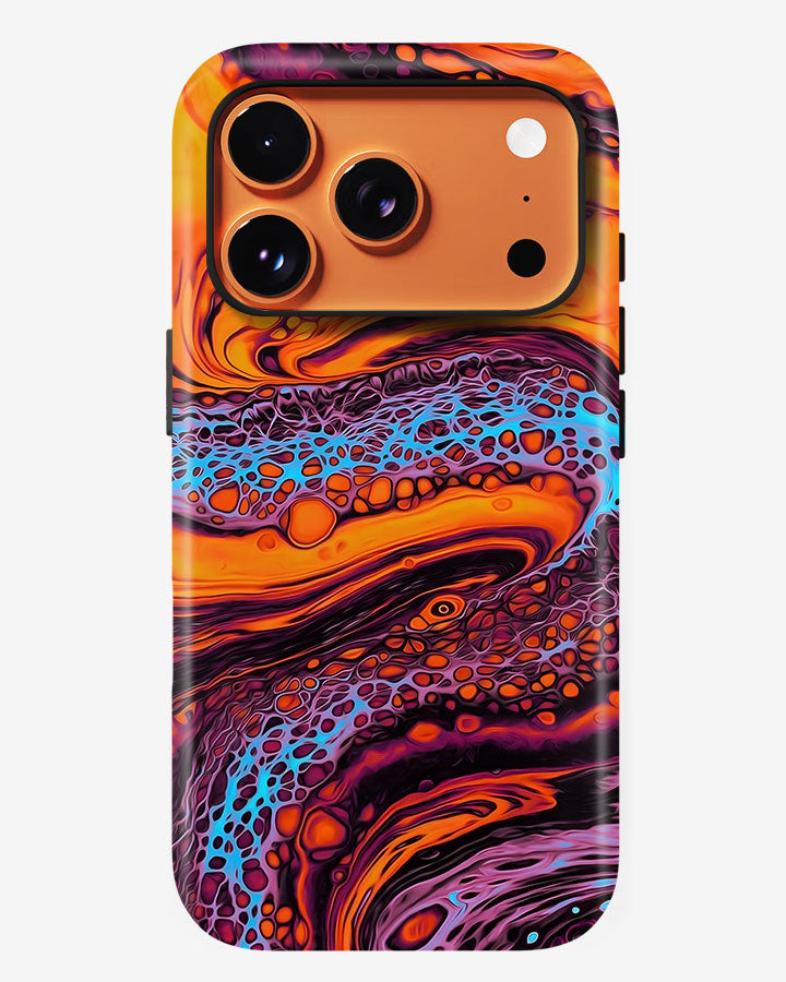 Neon Lava Glossy Armour Shell Phone Cover