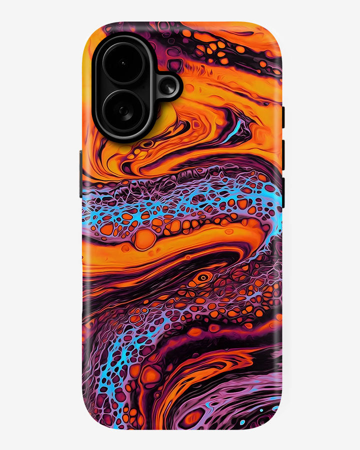 Neon Lava Glossy Armour Shell Phone Cover