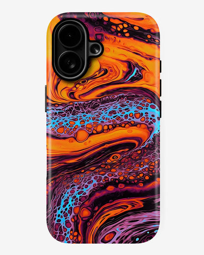 Neon Lava Glossy Armour Shell Phone Cover