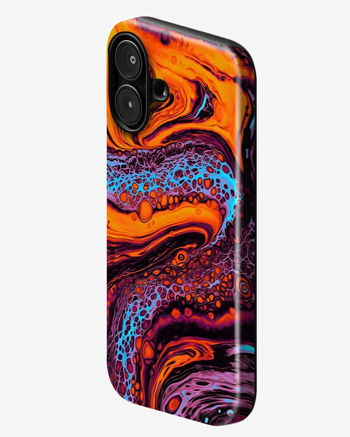 Neon Lava Glossy Armour Shell Phone Cover